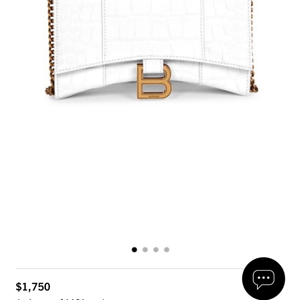Balenciaga Croc-Embossed Leather Wallet-On-Chain